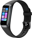 Keep Health Fitness Trackers for Women Men, Amoled Fitness Tracker for Android&Ios, Alarm Stopwatch Fitness Tracker with Blood Pressure Monitor, Calories Burned IP68 Waterproof Fitness Step Tracker