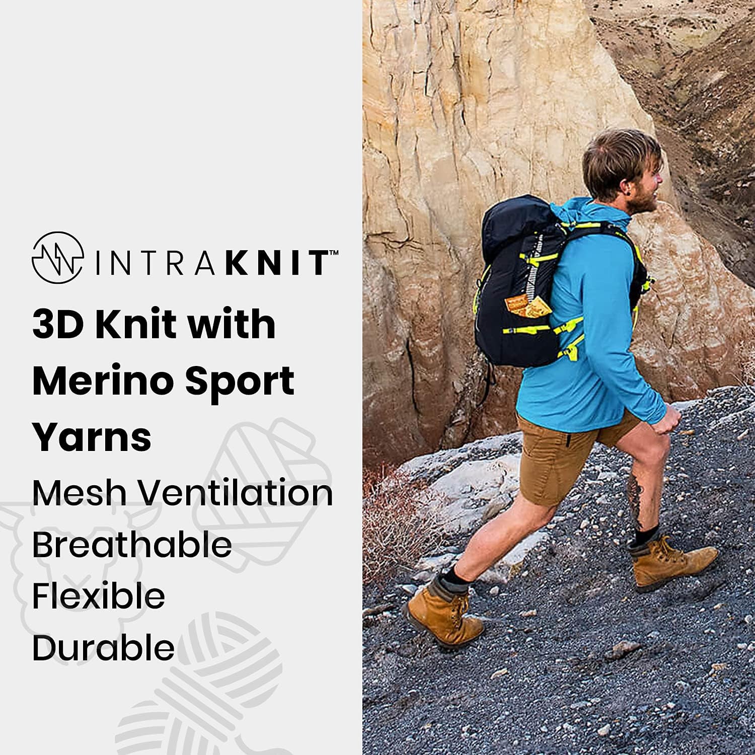 Men'S Intraknit Merino 200 Colorblock 1/4 Zip Long Sleeve Top – Moisture-Wicking, Odor-Resistant Merino Wool Base Layer for Hiking, Skiing, Running & Cycling - Deep Navy, M