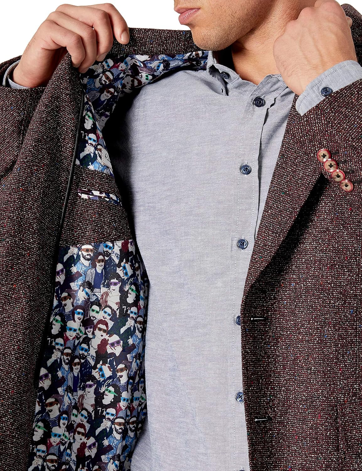 Men'S Downhill Woven Sportcoat Donegal