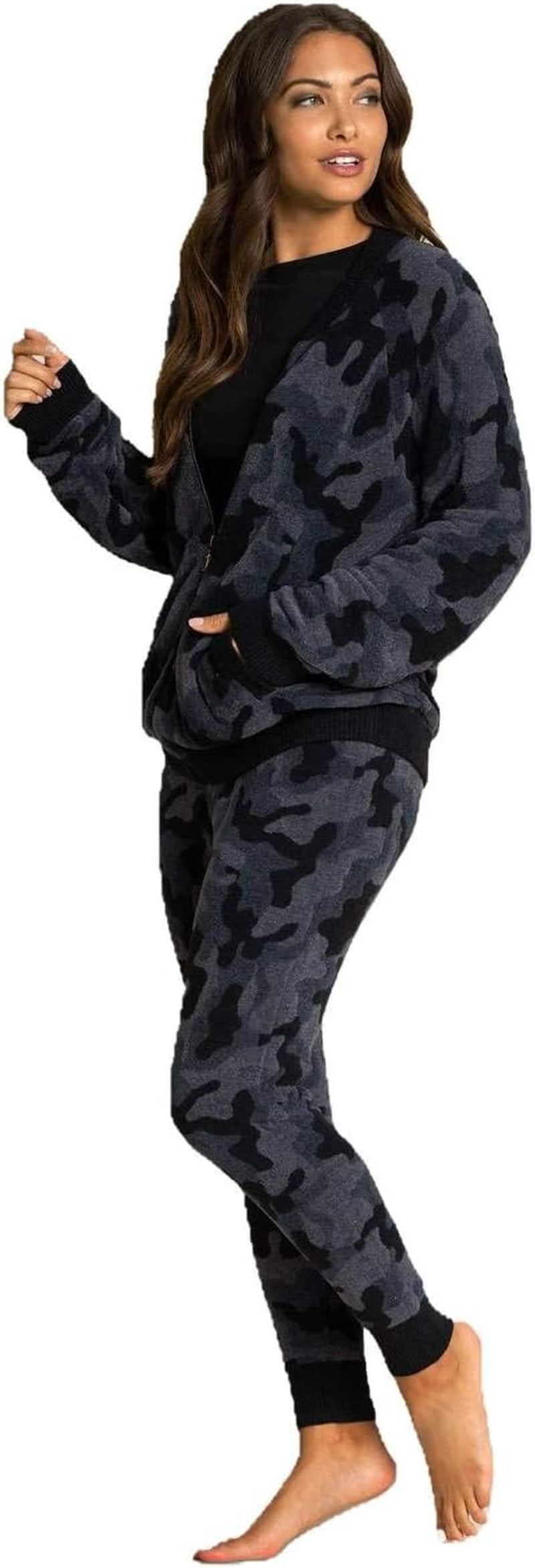 Cozychic Ultra Lite Camo Zip-Up Bomber, Zip Jacket for Women