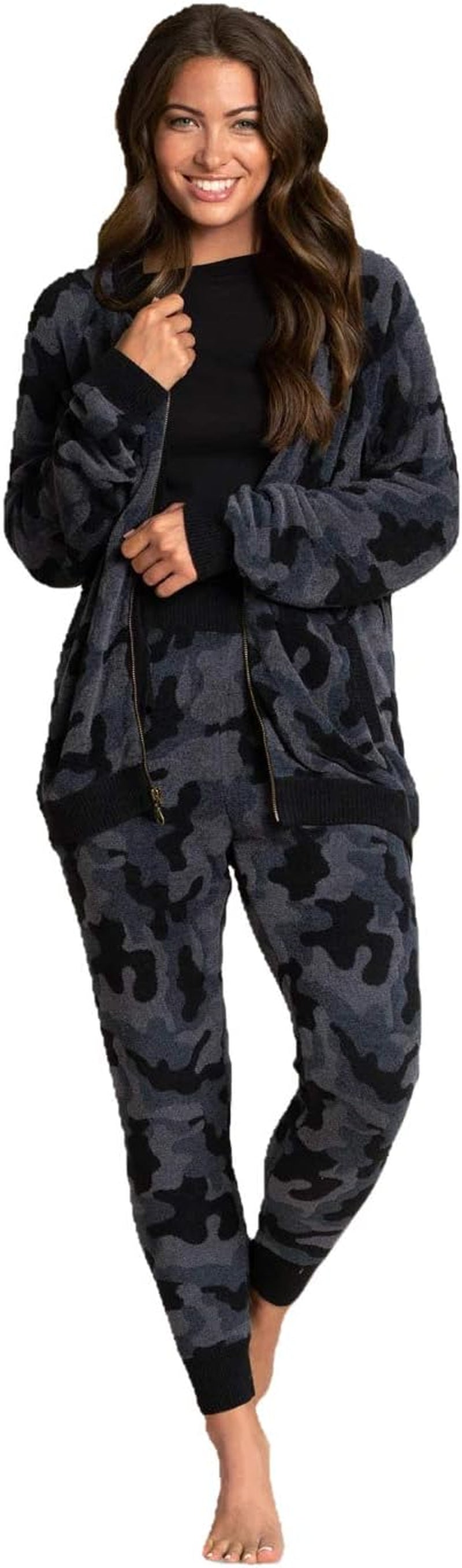 Cozychic Ultra Lite Camo Zip-Up Bomber, Zip Jacket for Women