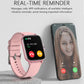 Smart Fitness Tracker Watch for Android/Ios - IP68, Heart Rate/Blood Oxygen/Sleep Monitoring, 8 Sports Modes, Breath Training, Weather Updates - 1.69-Inch Display for Men and Women (Rose Gold)