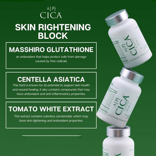 CICA Glutaslim 20 in 1 Food Supplement, 60 Capsules