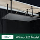 LED Matte Black Shower Head 40*80Cm Large Size Rainfall Shower Heads Ceiling Mounted with Installation Arm for Bathroom