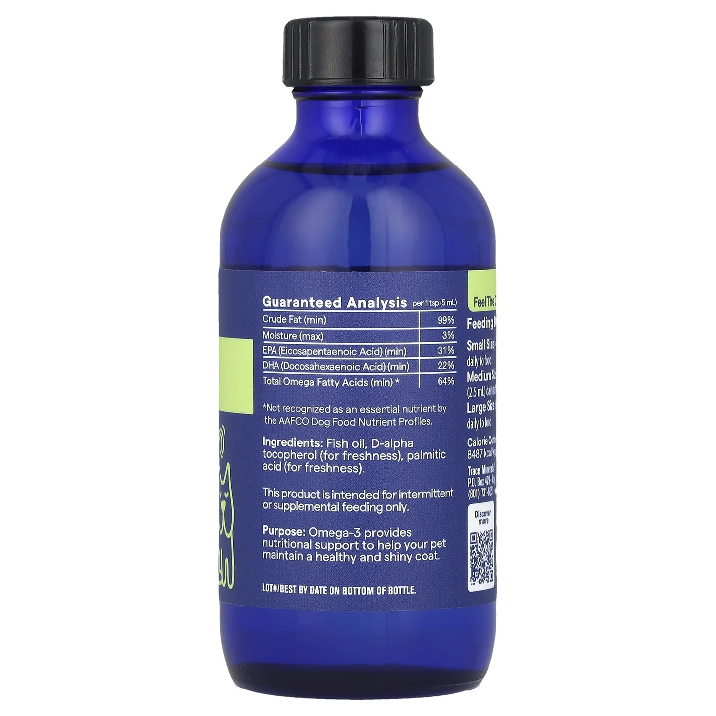 Minerals ® Pet, Omega 3, for Dogs and Cats, 4 Fl Oz (118 Ml)