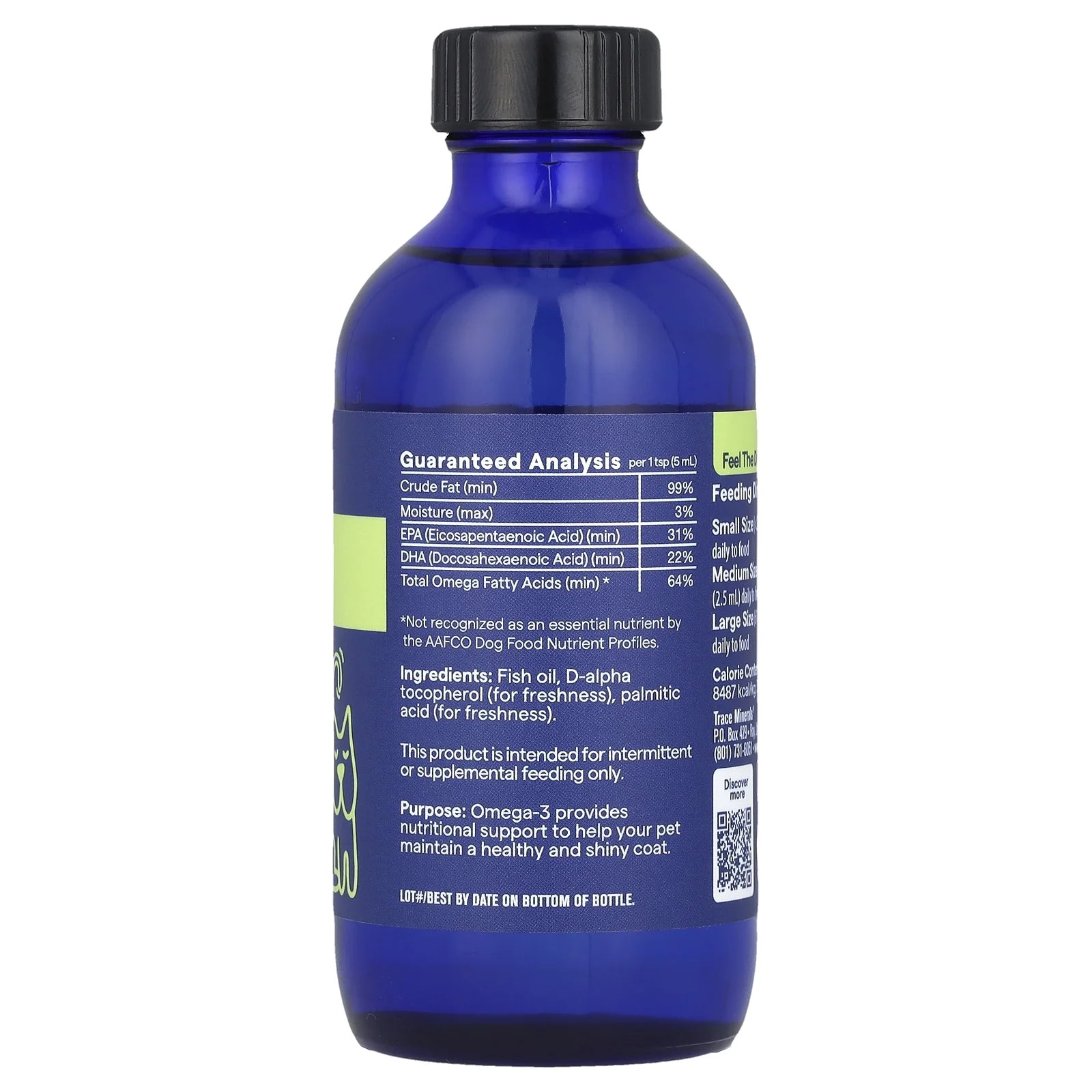 Minerals ® Pet, Omega 3, for Dogs and Cats, 4 Fl Oz (118 Ml)