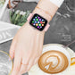 Smart Fitness Tracker Watch for Android/Ios - IP68, Heart Rate/Blood Oxygen/Sleep Monitoring, 8 Sports Modes, Breath Training, Weather Updates - 1.69-Inch Display for Men and Women (Rose Gold)
