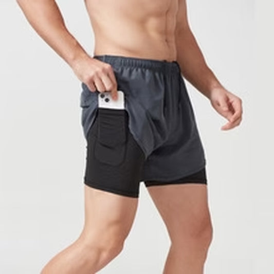 Quick Dry Breathable Zipper Pockets Men Shorts