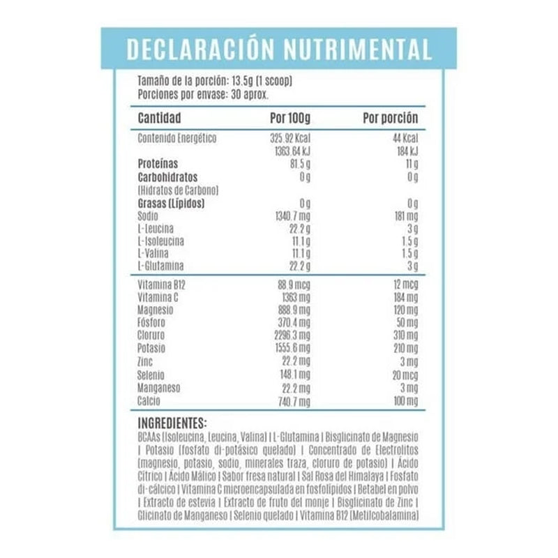 BCAAS & Glutamine Lemon Flavor Food Supplement 405 G