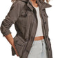 Women'S Lightweight Cotton Military Jacket (Standard & plus Sizes)