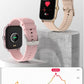 Smart Fitness Tracker Watch for Android/Ios - IP68, Heart Rate/Blood Oxygen/Sleep Monitoring, 8 Sports Modes, Breath Training, Weather Updates - 1.69-Inch Display for Men and Women (Rose Gold)