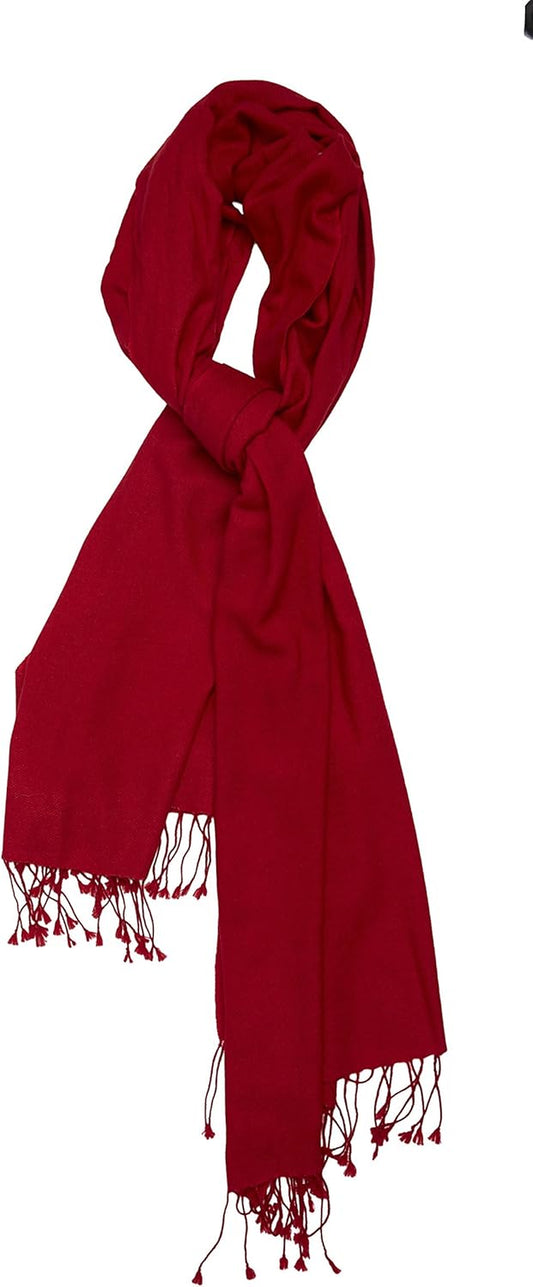 100% Pure Women Cashmere Shawl - Perfect for Daily Wear or Any Occasion, Long Winter Warm Shawl - 36" X 80"
