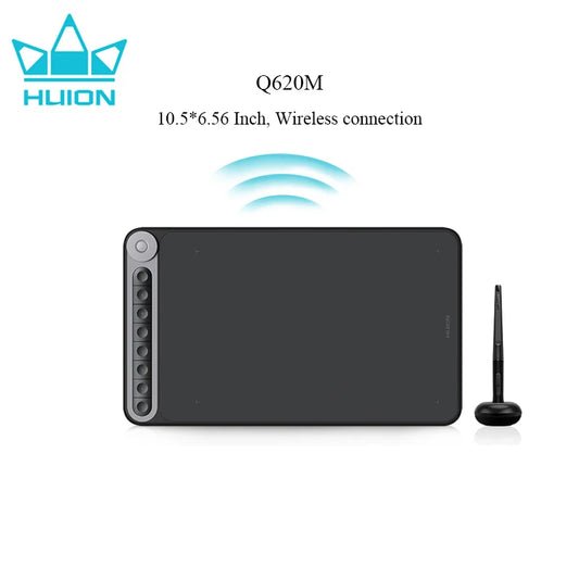 Inspiroy Dial Q620M Graphic Tablet Wireless Drawing Digital Pen Tablet 8 Programmable Press Keys 8192 Levels Pressure Styl