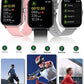 Smart Fitness Tracker Watch for Android/Ios - IP68, Heart Rate/Blood Oxygen/Sleep Monitoring, 8 Sports Modes, Breath Training, Weather Updates - 1.69-Inch Display for Men and Women (Rose Gold)