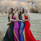 Sequin Prom Dresses Long Mermaid One Shoulder Formal Gowns Backless Evening Party Gowns with Slit