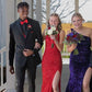 Sequin Prom Dresses Long Mermaid One Shoulder Formal Gowns Backless Evening Party Gowns with Slit